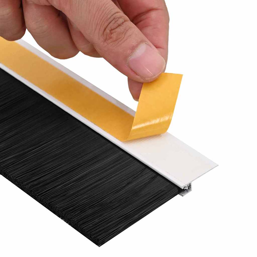 Spazzole per porte autoadesive 12 pcs Bianco 100 cm | homemem39