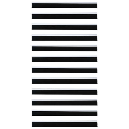 Spazzole per porte autoadesive 12 pcs Bianco 100 cm