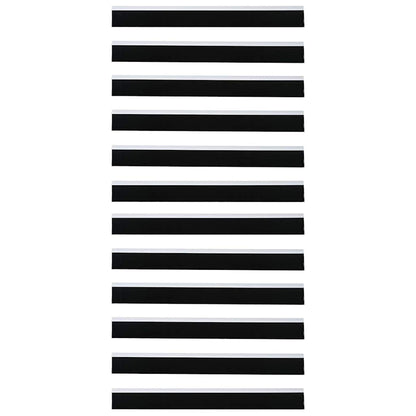 Spazzole per porte autoadesive 12 pcs Bianco 100 cm | homemem39