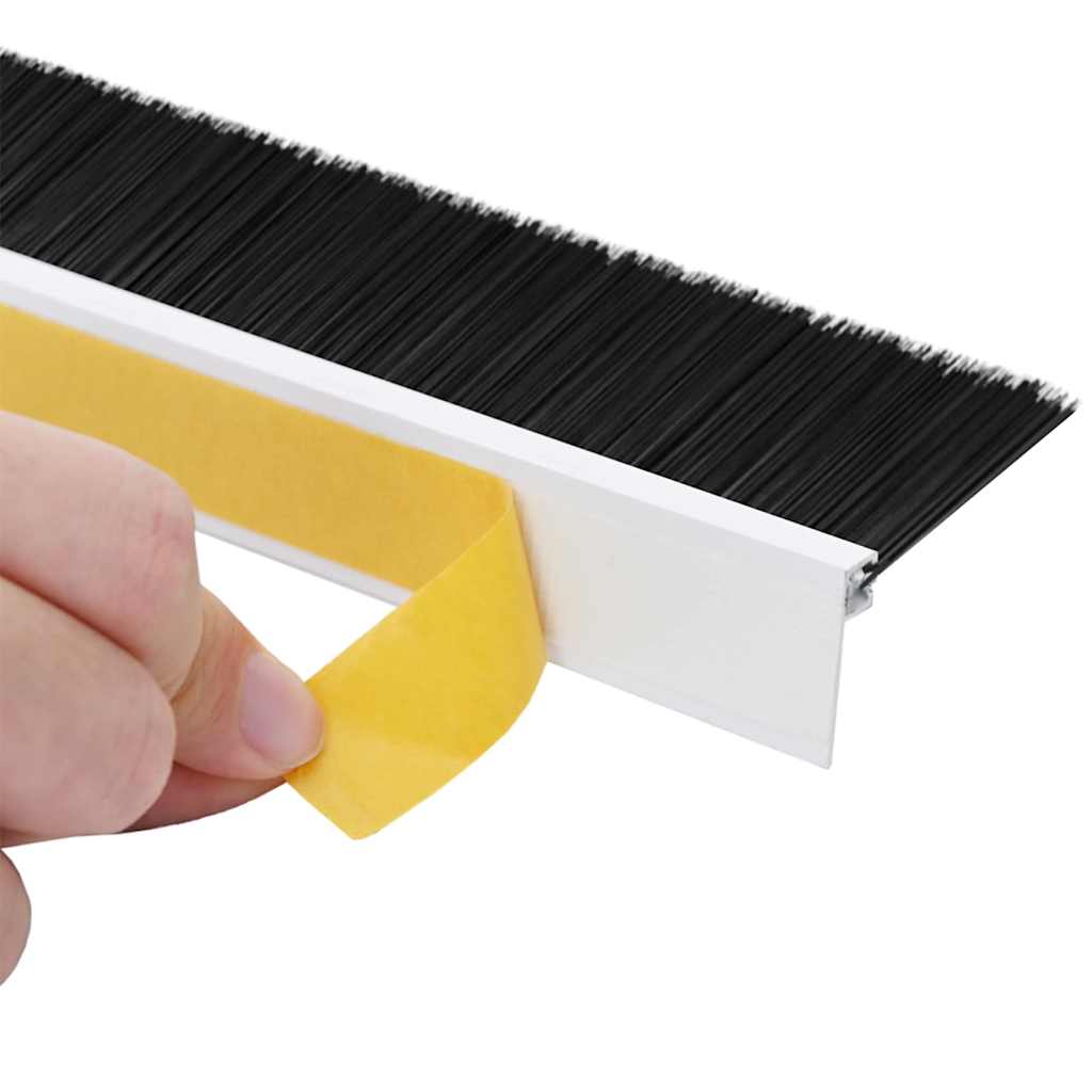Spazzole per porte autoadesive 2 pcs Bianco 100 cm | homemem39
