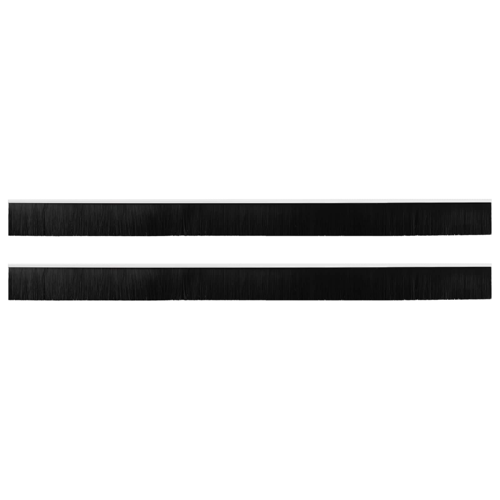Spazzole per porte autoadesive 2 pcs Bianco 100 cm | homemem39