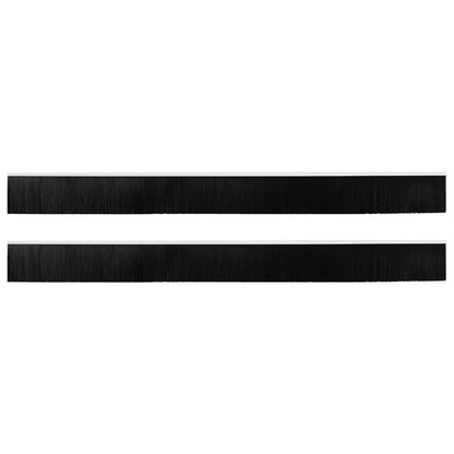 Spazzole per porte autoadesive 2 pcs Bianco 100 cm | homemem39