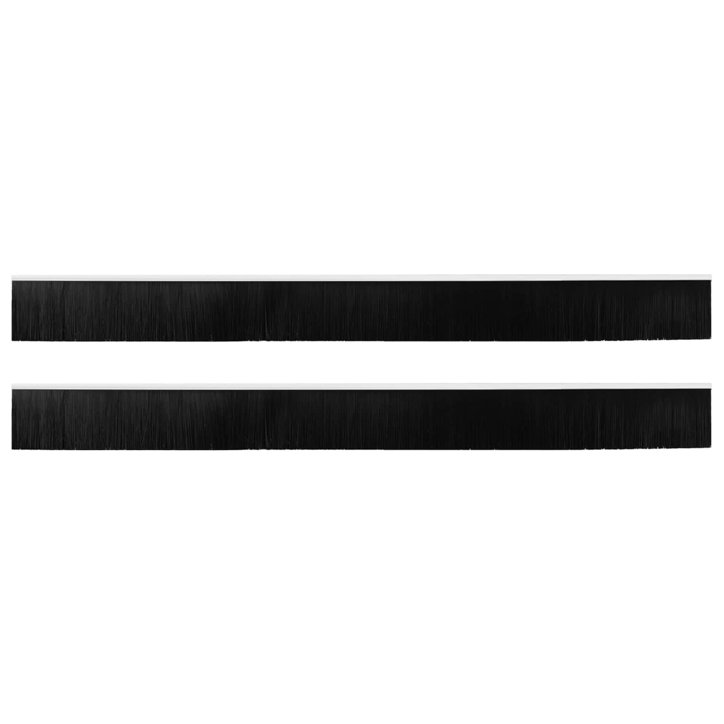 Spazzole per porte autoadesive 2 pcs Bianco 100 cm