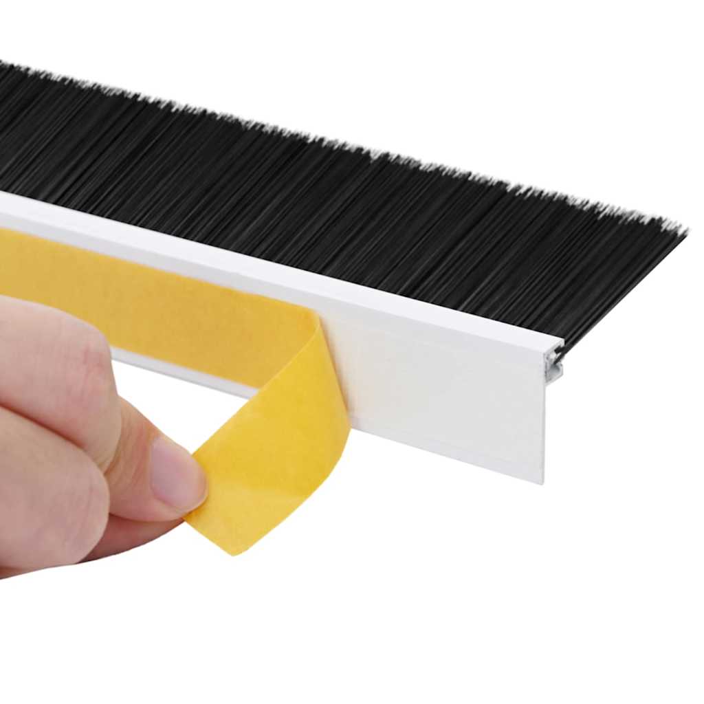 Spazzole per porte autoadesive 6 pcs Bianco 100 cm | homemem39