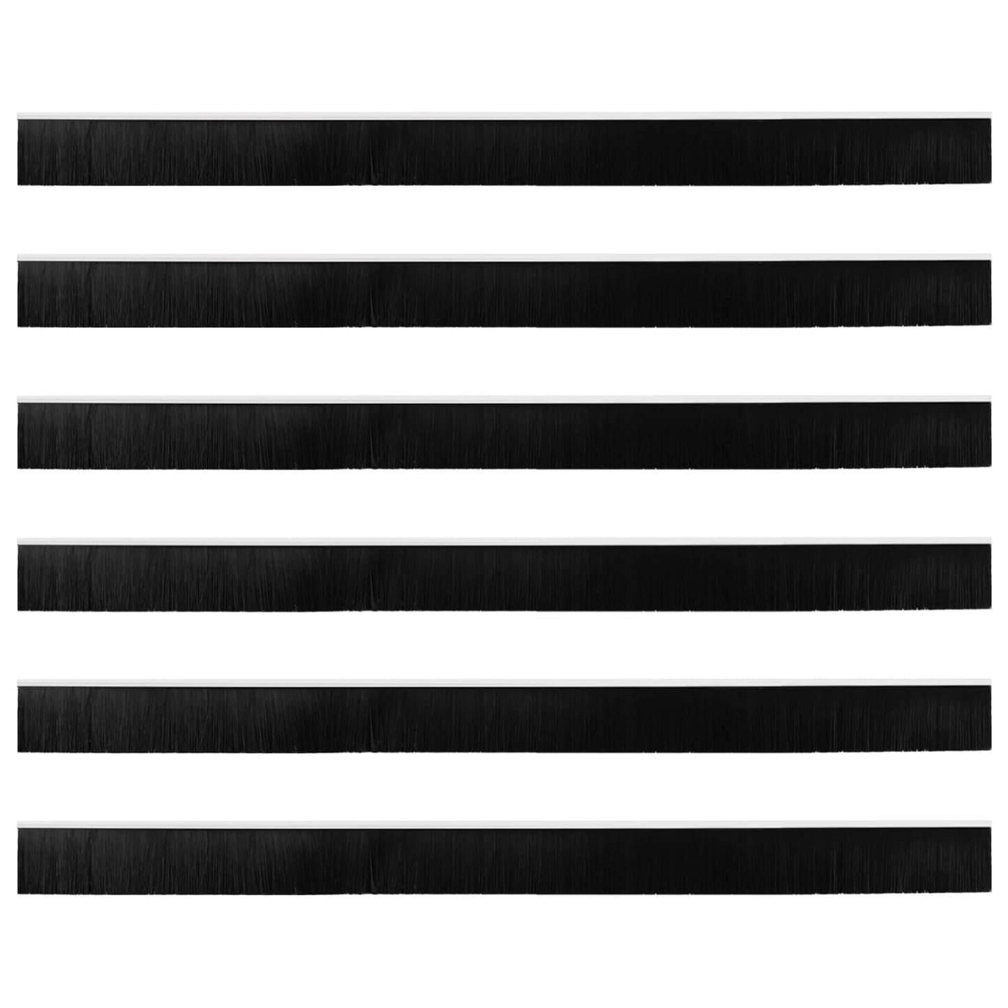 Spazzole per porte autoadesive 6 pcs Bianco 100 cm | homemem39