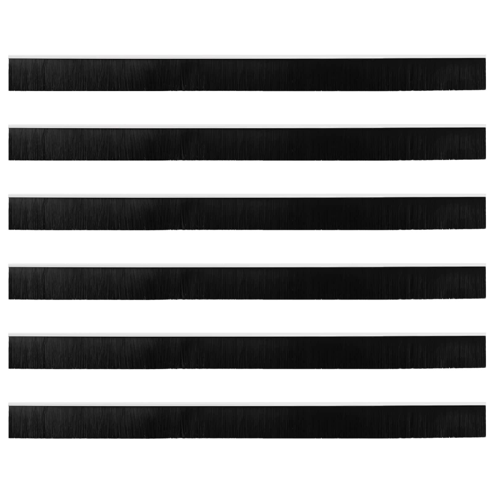 Spazzole per porte autoadesive 6 pcs Bianco 100 cm | homemem39
