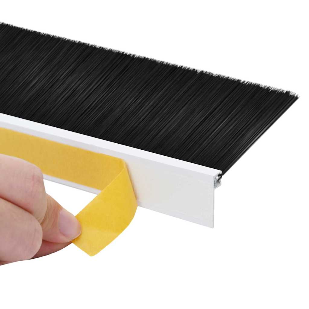 Spazzole per porte autoadesive 6 pcs Bianco 100 cm | homemem39