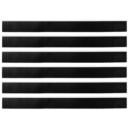Spazzole per porte autoadesive 6 pcs Bianco 100 cm | homemem39