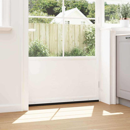 Spazzole per porte a vite 2 pcs Bianco 100 cm Lega di alluminio | homemem39