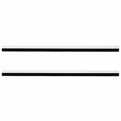 Spazzole per porte a vite 2 pcs Bianco 100 cm Lega di alluminio | homemem39