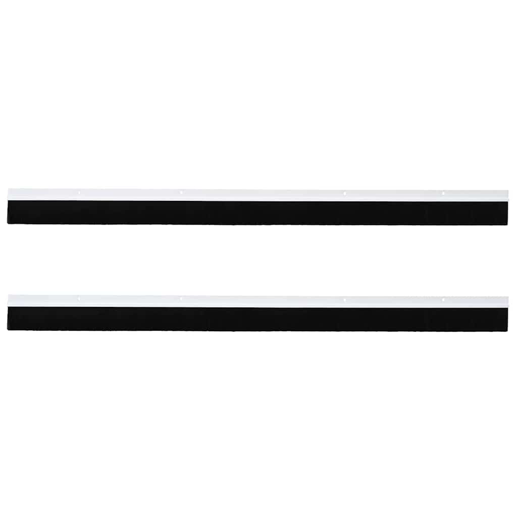 Spazzole per porte a vite 2 pcs Bianco 100 cm Lega di alluminio | homemem39