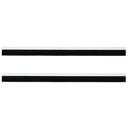 Spazzole per porte a vite 2 pcs Bianco 100 cm Lega di alluminio | homemem39
