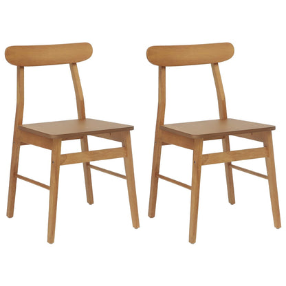 Sedia da pranzo 2 pcs Naturale 43 x 44,5 x 77 cm | homemem39