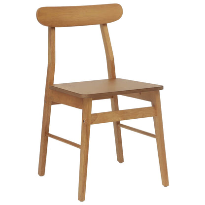 Sedia da pranzo 2 pcs Naturale 43 x 44,5 x 77 cm | homemem39