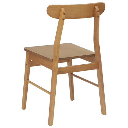 Sedia da pranzo 2 pcs Naturale 43 x 44,5 x 77 cm | homemem39
