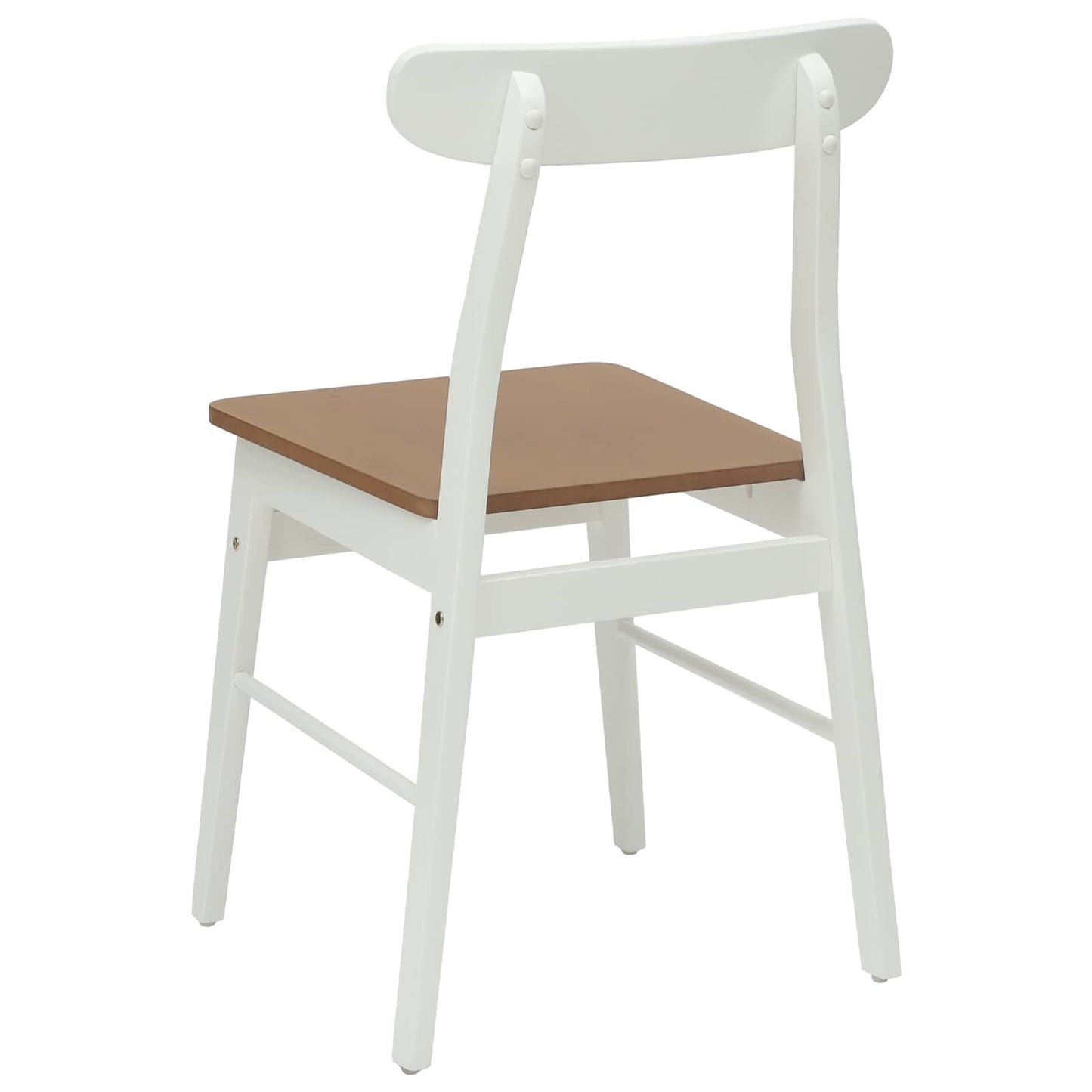 Sedia da pranzo 2 pcs Bianco e Naturale 43 x 44,5 x 77 cm | homemem39