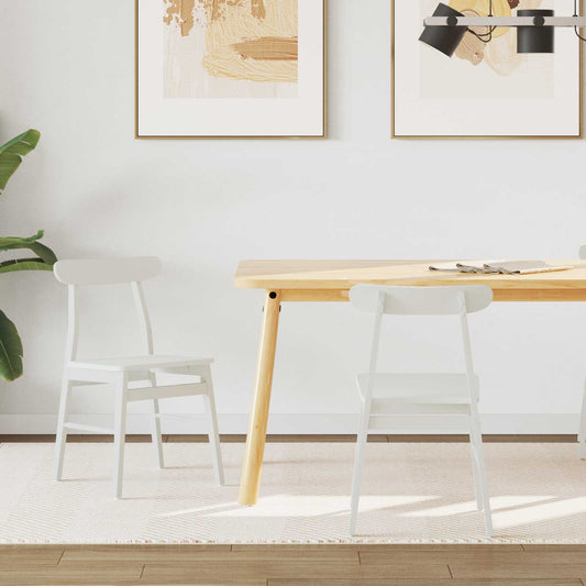 Sedia da pranzo 2 pcs Bianco 43 x 44,5 x 77 cm