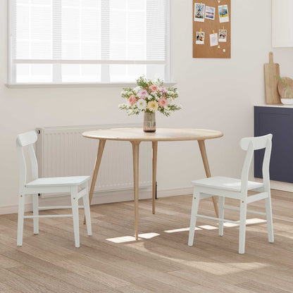Sedia da pranzo 2 pcs Bianco 43 x 44,5 x 77 cm