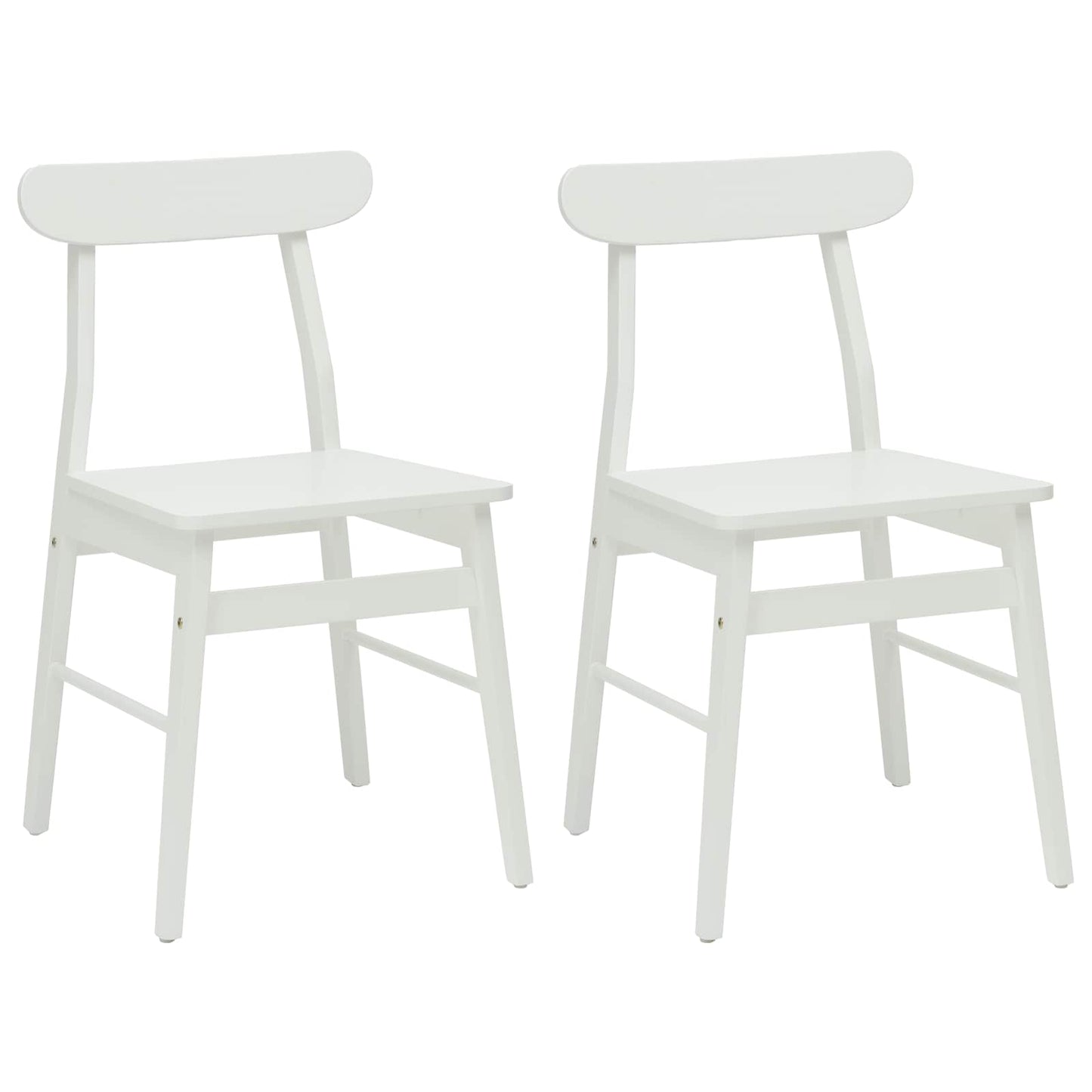 Sedia da pranzo 2 pcs Bianco 43 x 44,5 x 77 cm