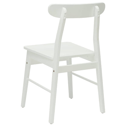 Sedia da pranzo 2 pcs Bianco 43 x 44,5 x 77 cm