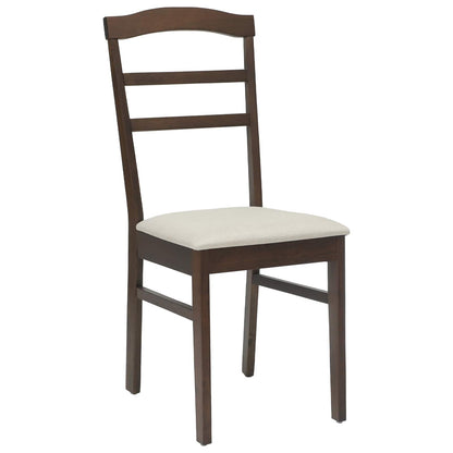 Sedia da pranzo 2 pcs Marrone chiaro e chiaro | homemem39
