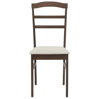 Sedia da pranzo 2 pcs Marrone chiaro e chiaro | homemem39