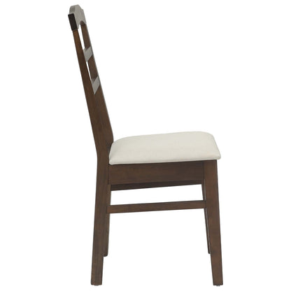 Sedia da pranzo 2 pcs Marrone chiaro e chiaro | homemem39
