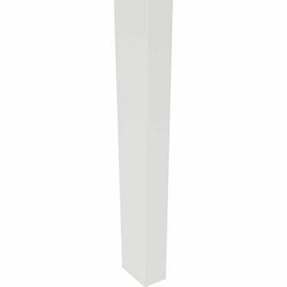 Sedia da pranzo 2 pcs Bianco e Naturale Legno di gomma solido | homemem39