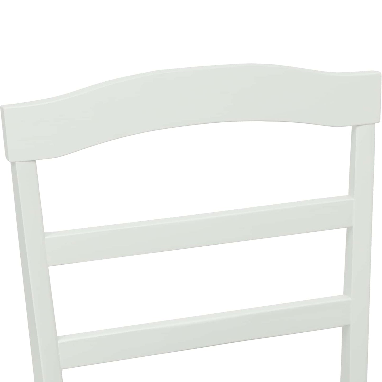 Sedia da pranzo 2 pcs Bianco Legno di gomma solido