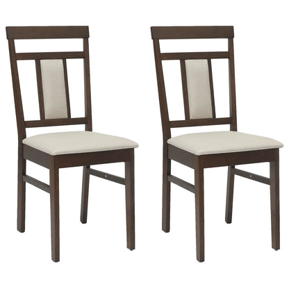 Sedia da pranzo 2 pcs Marrone chiaro e chiaro