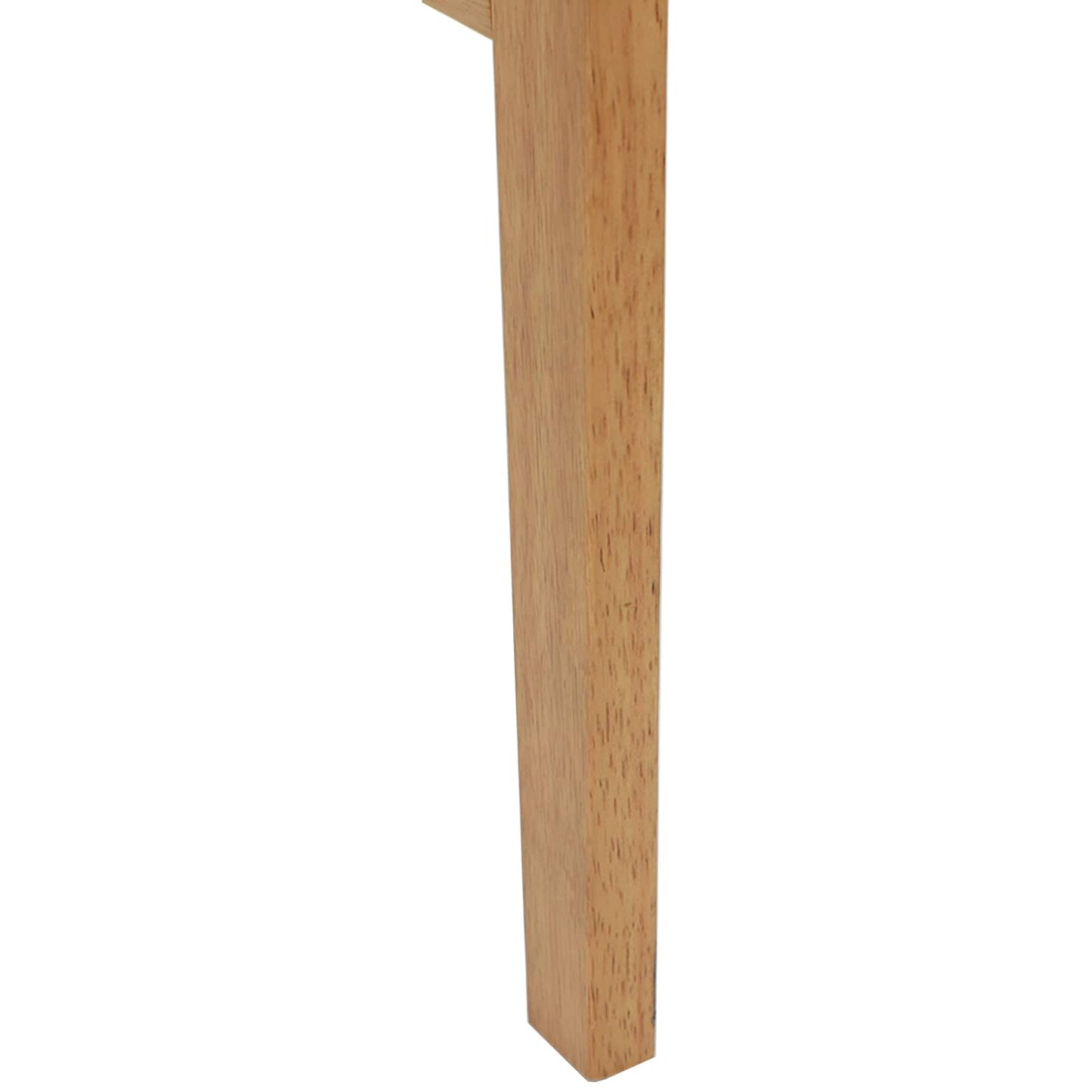 Sedia da pranzo 2 pcs Naturale Legno di gomma solido