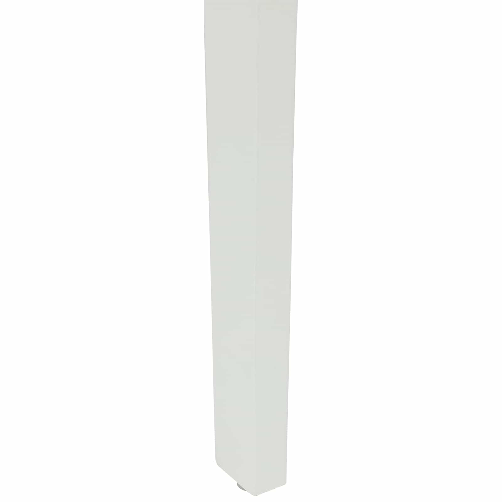 Sedia da pranzo 2 pcs Bianco e Grigio Legno di gomma solido | homemem39