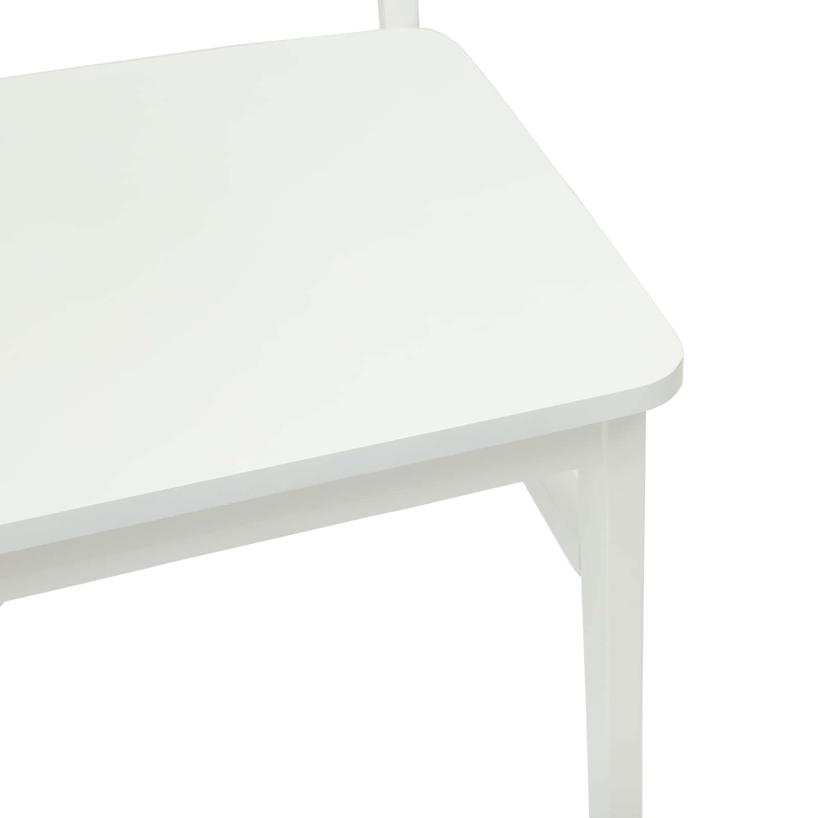Sedia da pranzo 2 pcs Bianco Legno di gomma solido | homemem39