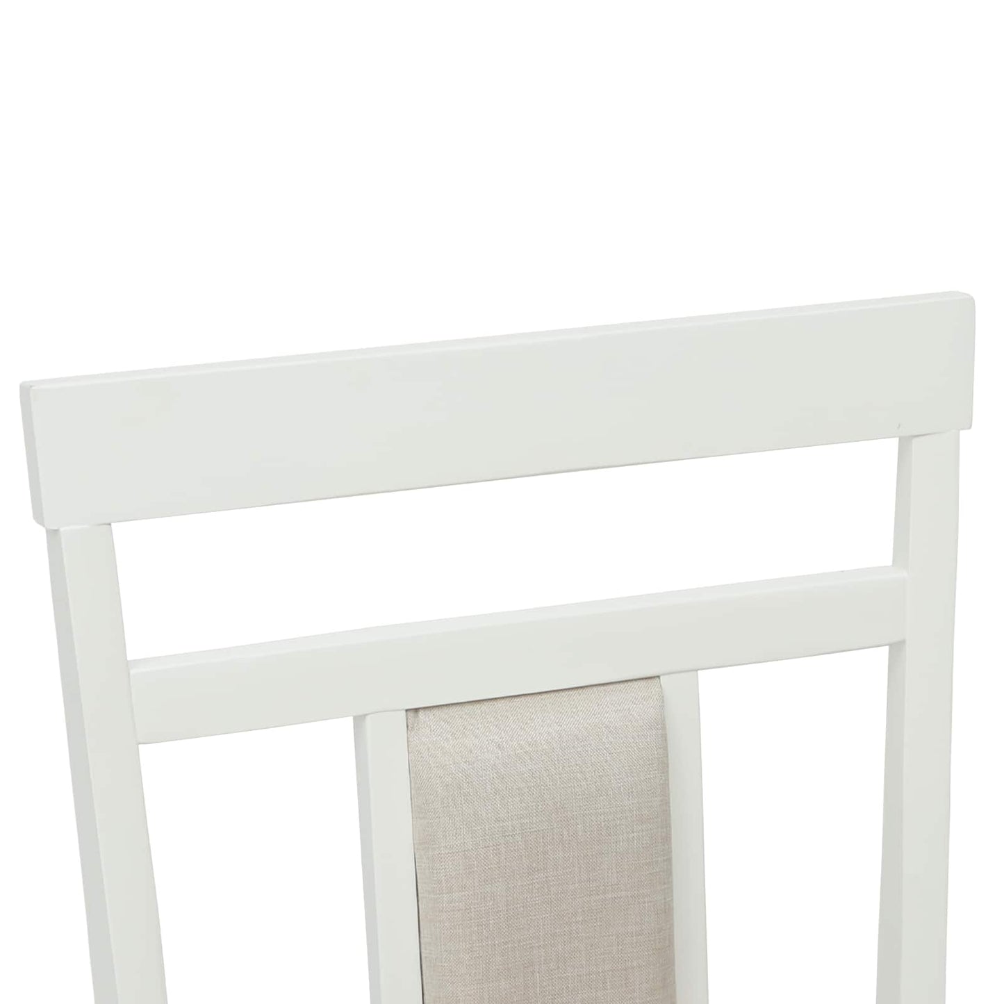 Sedia da pranzo 2 pcs Bianco Legno di gomma solido | homemem39