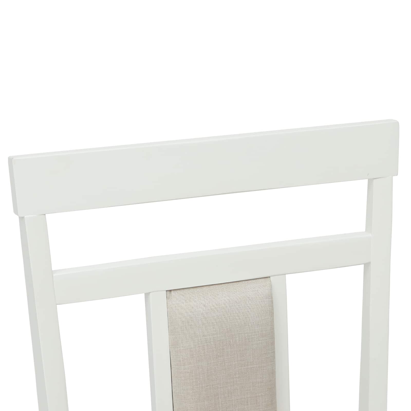 Sedia da pranzo 2 pcs Bianco Legno di gomma solido | homemem39