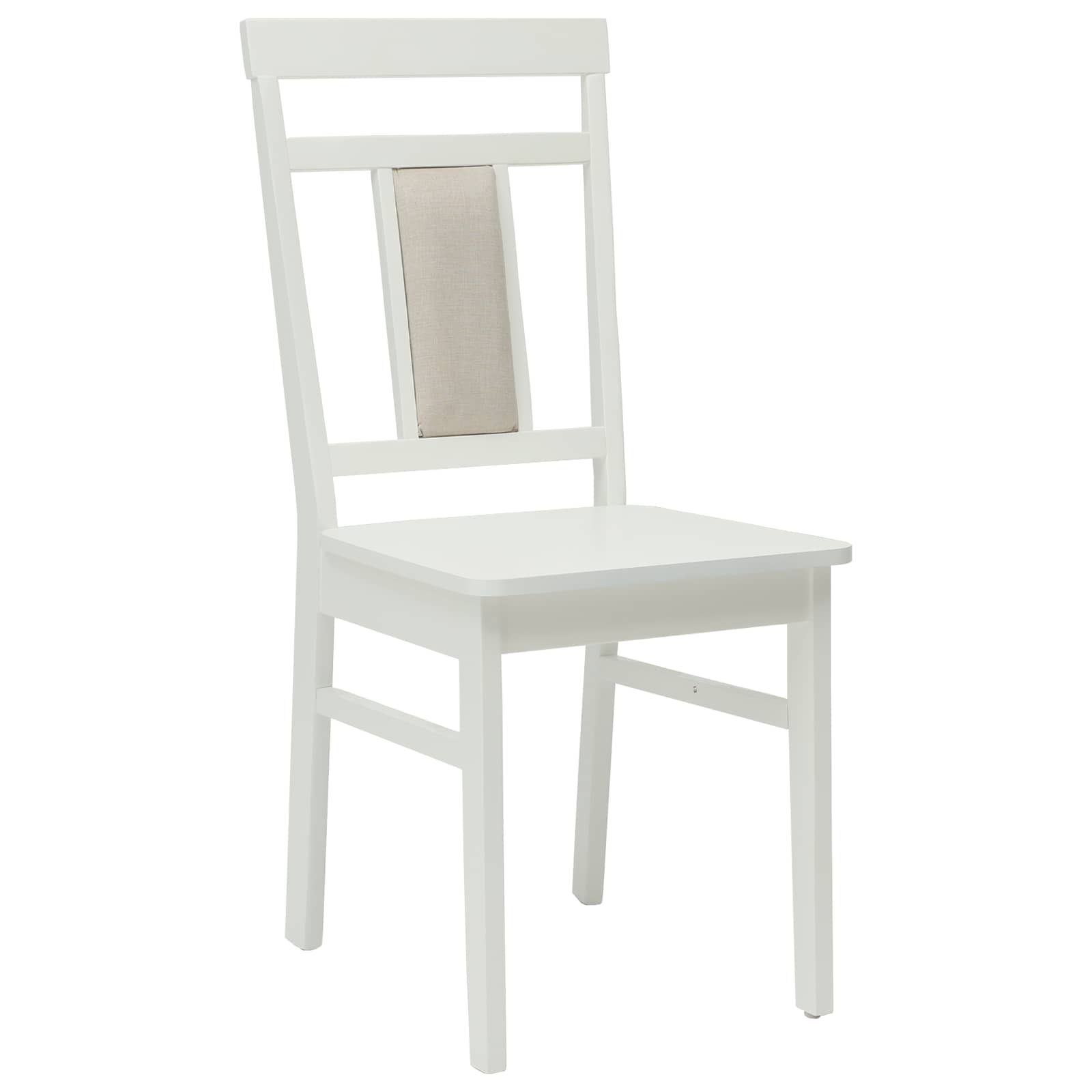 Sedia da pranzo 2 pcs Bianco Legno di gomma solido | homemem39