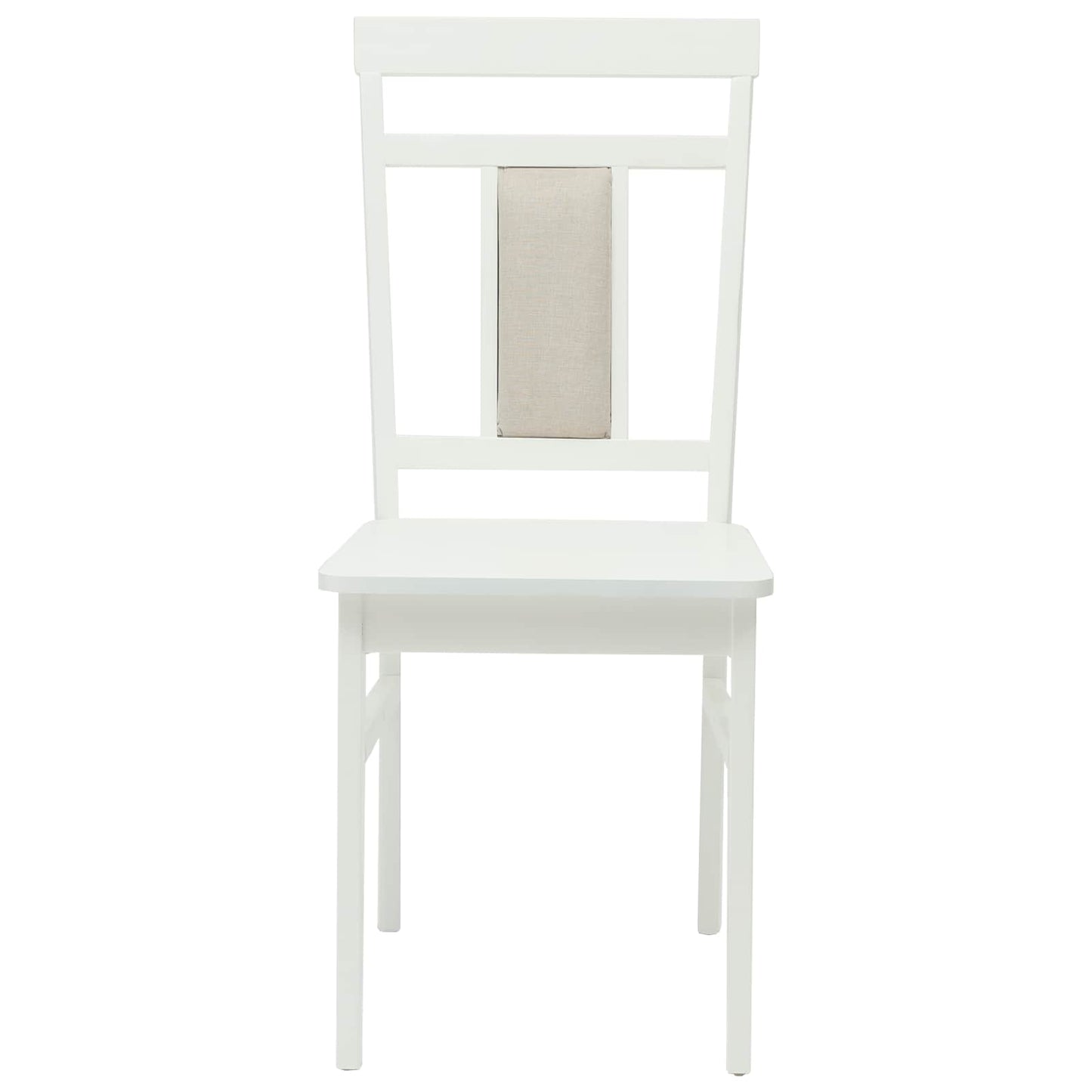 Sedia da pranzo 2 pcs Bianco Legno di gomma solido | homemem39