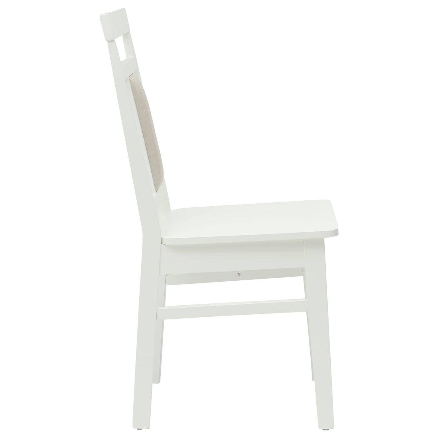Sedia da pranzo 2 pcs Bianco Legno di gomma solido | homemem39