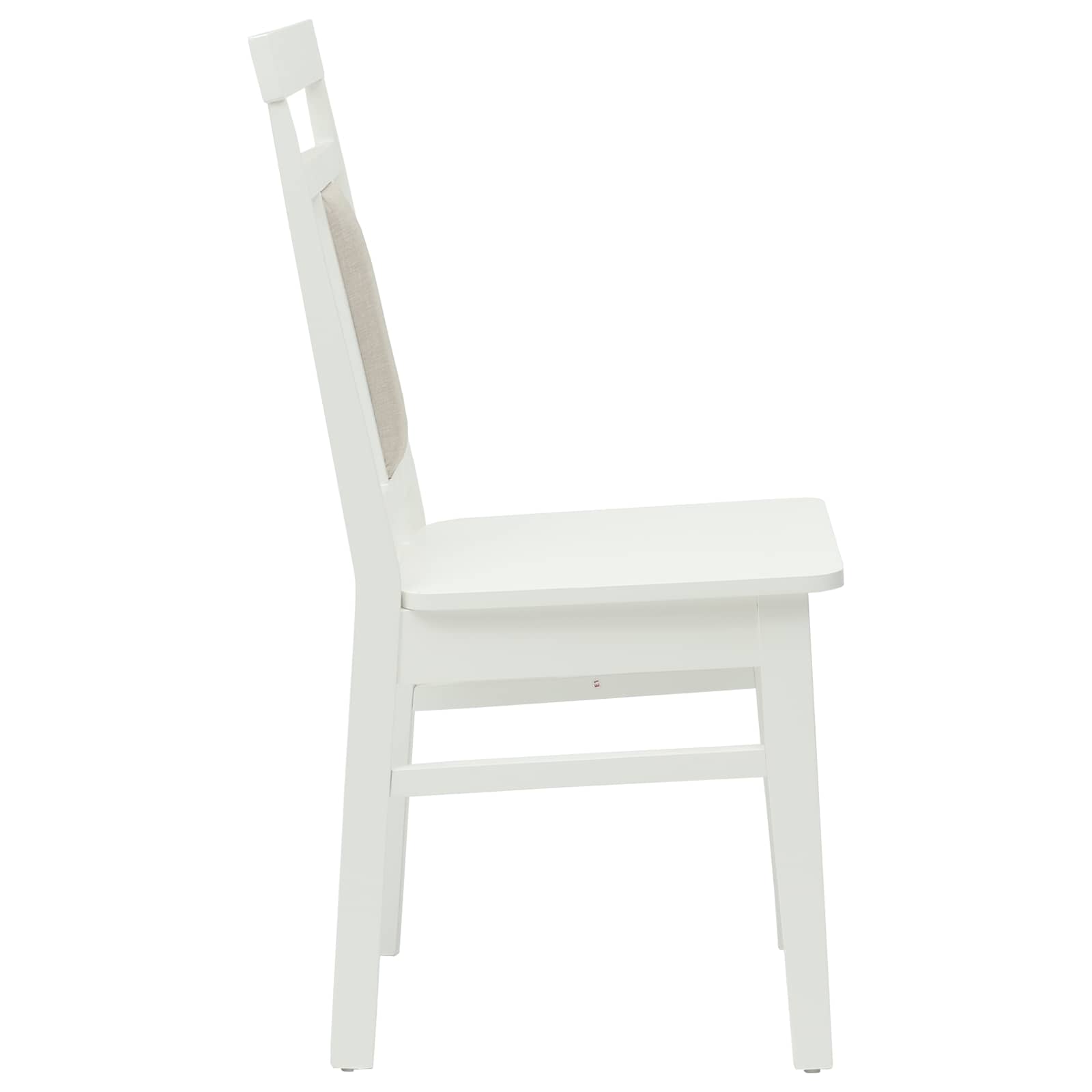Sedia da pranzo 2 pcs Bianco Legno di gomma solido | homemem39