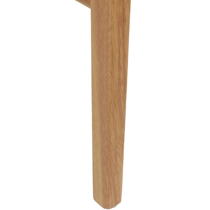 Sedia da pranzo 2 pcs Naturale e chiaro Legno di gomma solido | homemem39