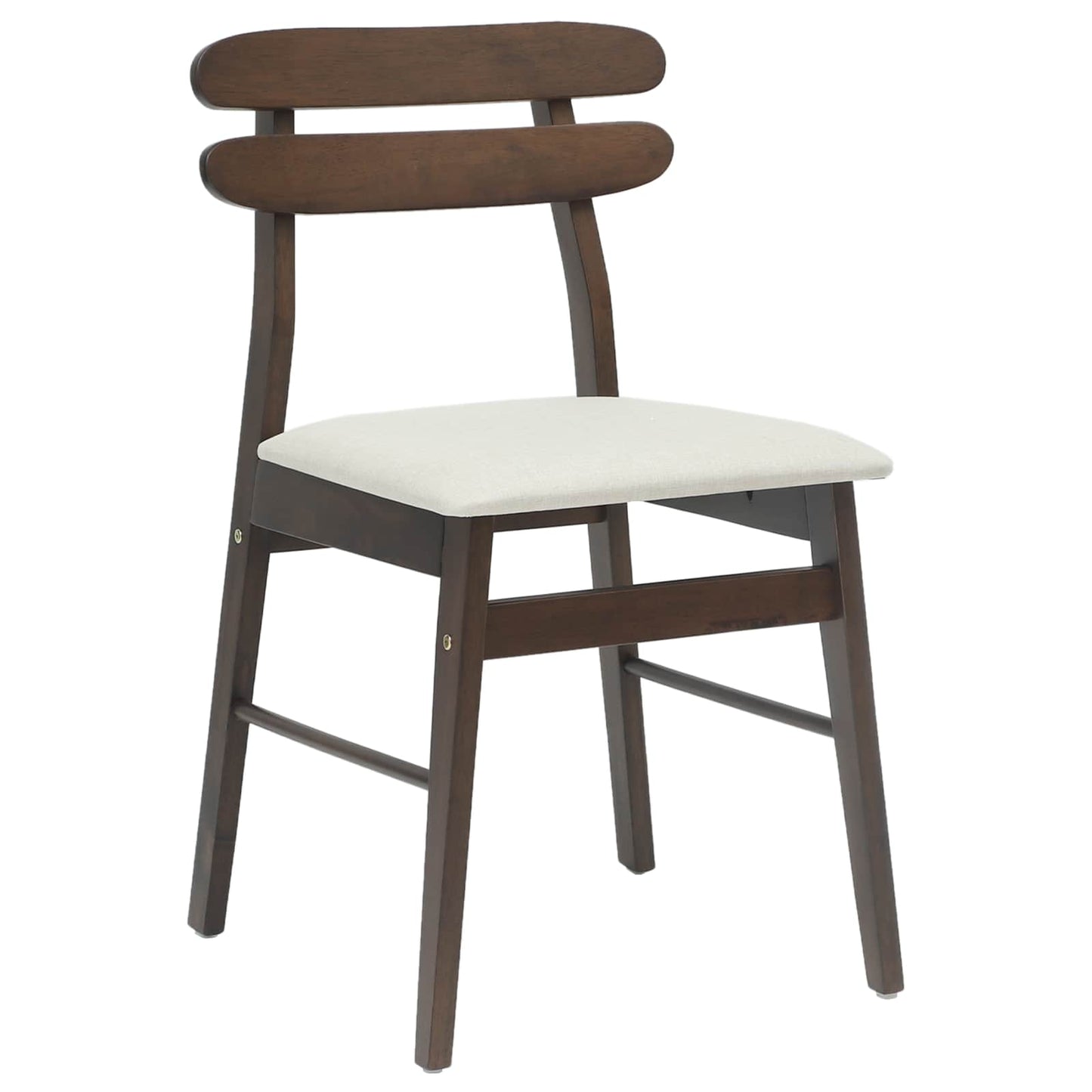 Sedia da pranzo 2 pcs Marrone chiaro e chiaro