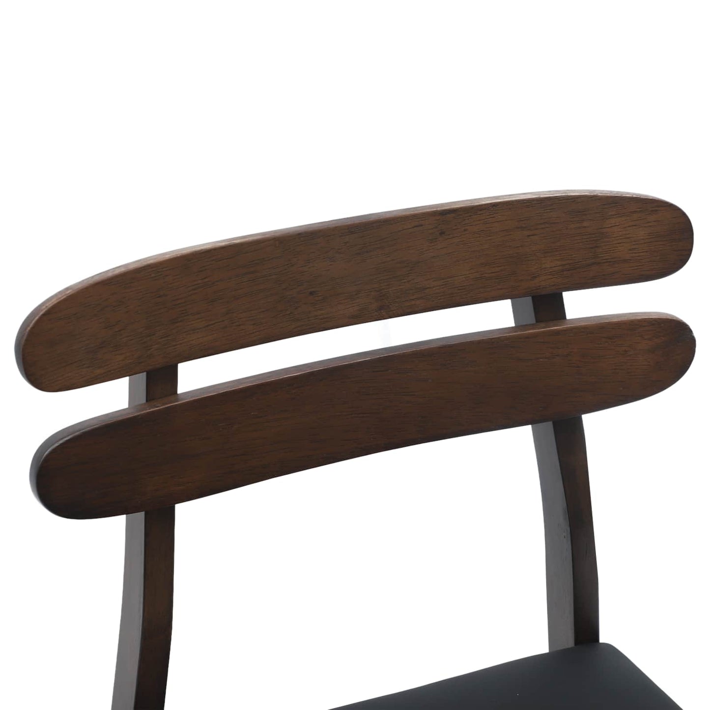 Sedia da pranzo 2 pcs Marrone chiaro e nero | homemem39