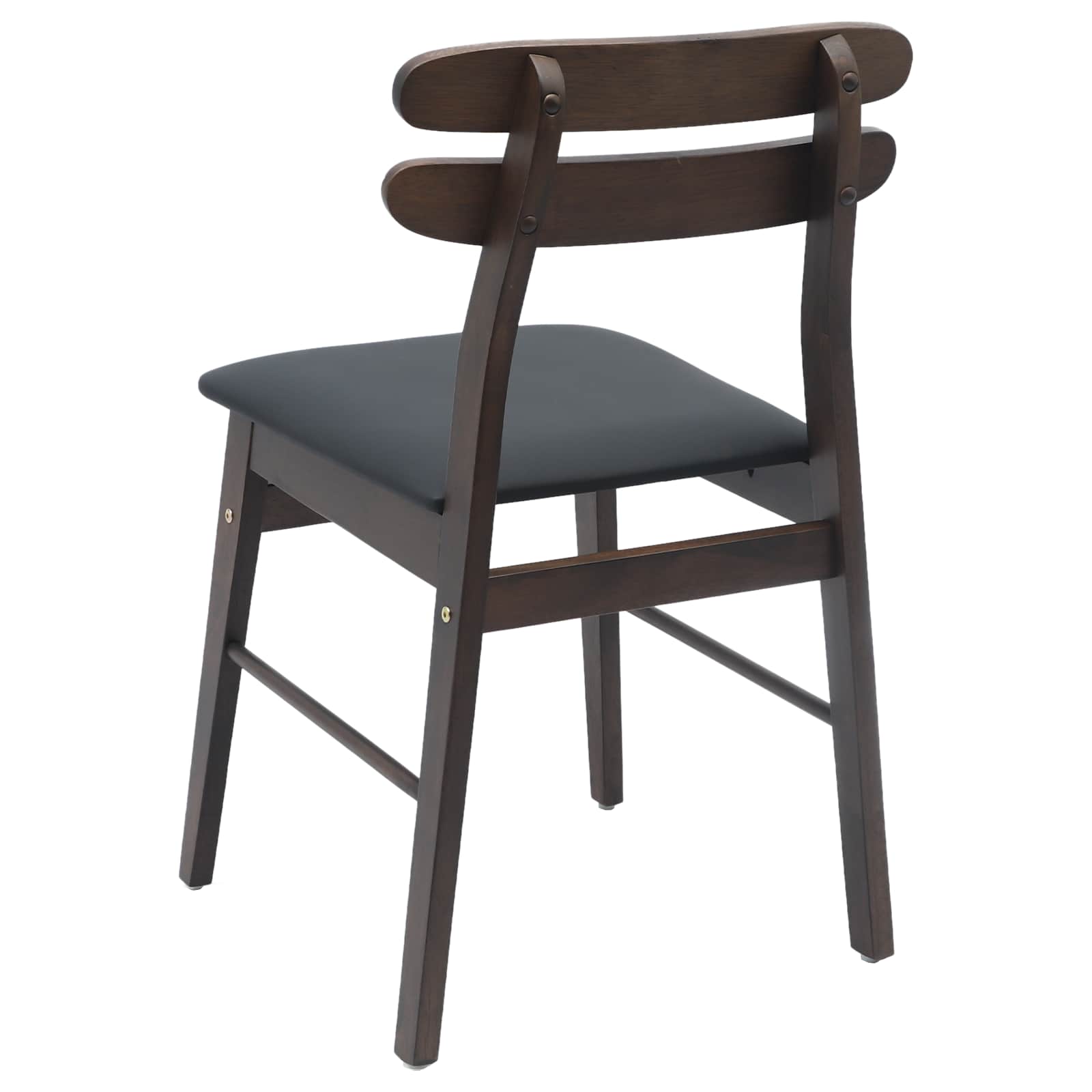 Sedia da pranzo 2 pcs Marrone chiaro e nero | homemem39