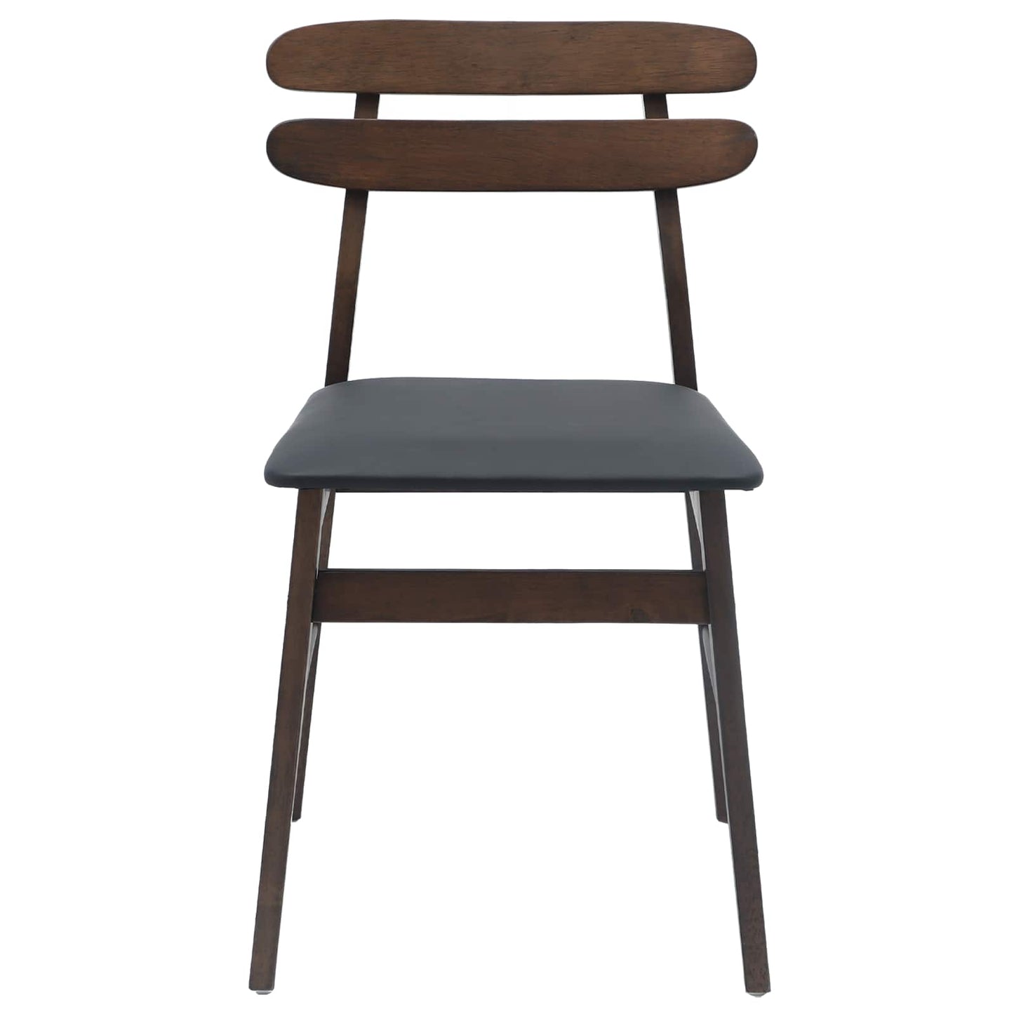 Sedia da pranzo 2 pcs Marrone chiaro e nero | homemem39