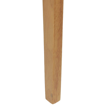 Sedia da pranzo 2 pcs Naturale Legno di gomma solido | homemem39