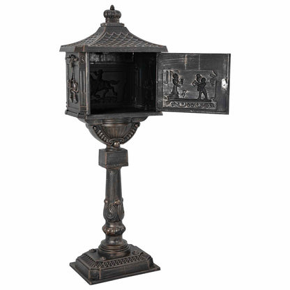 Cassetta Postale Verticale Bronzo 42,5 x 29,5 x 117 cm | homemem39