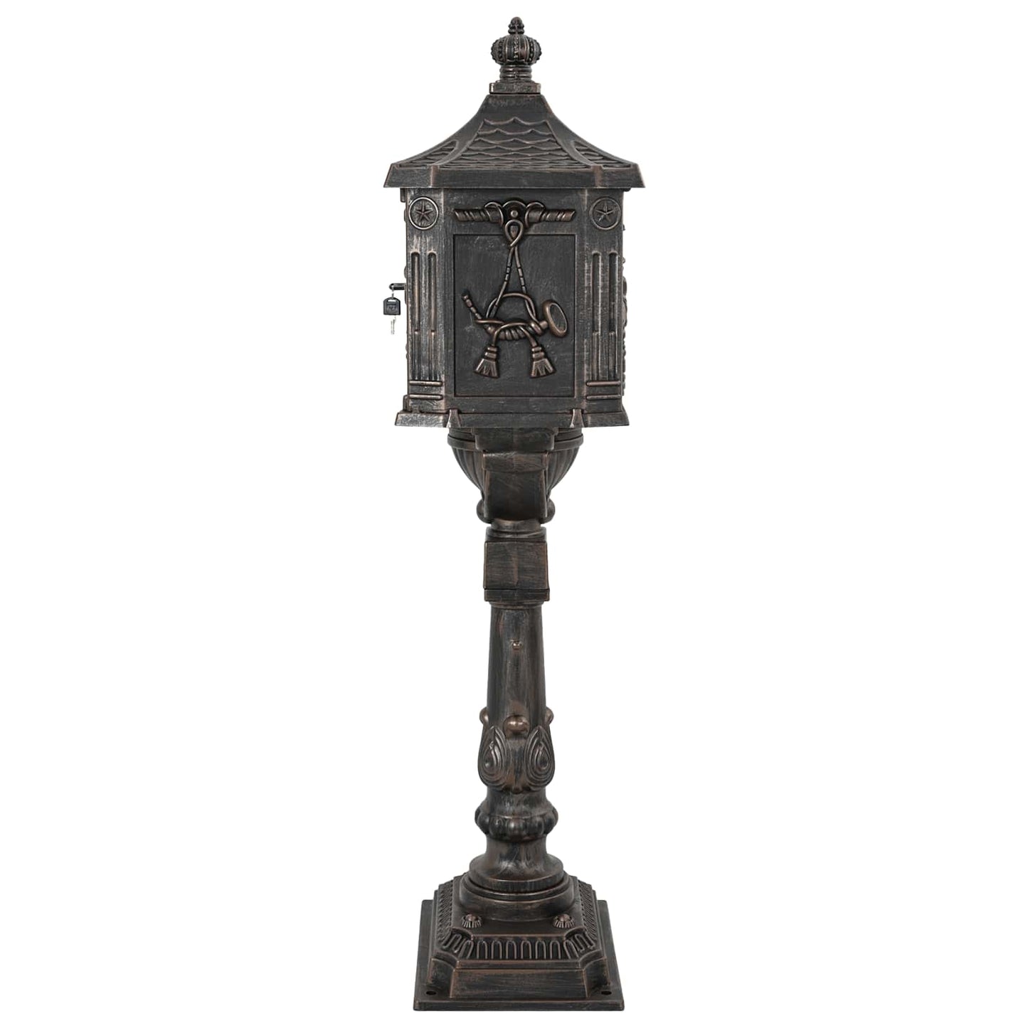 Cassetta Postale Verticale Bronzo 42,5 x 29,5 x 117 cm