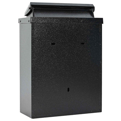 Cassetta Postale da Muro con archiviazione Nero 29 x 13 x 41 cm | homemem39
