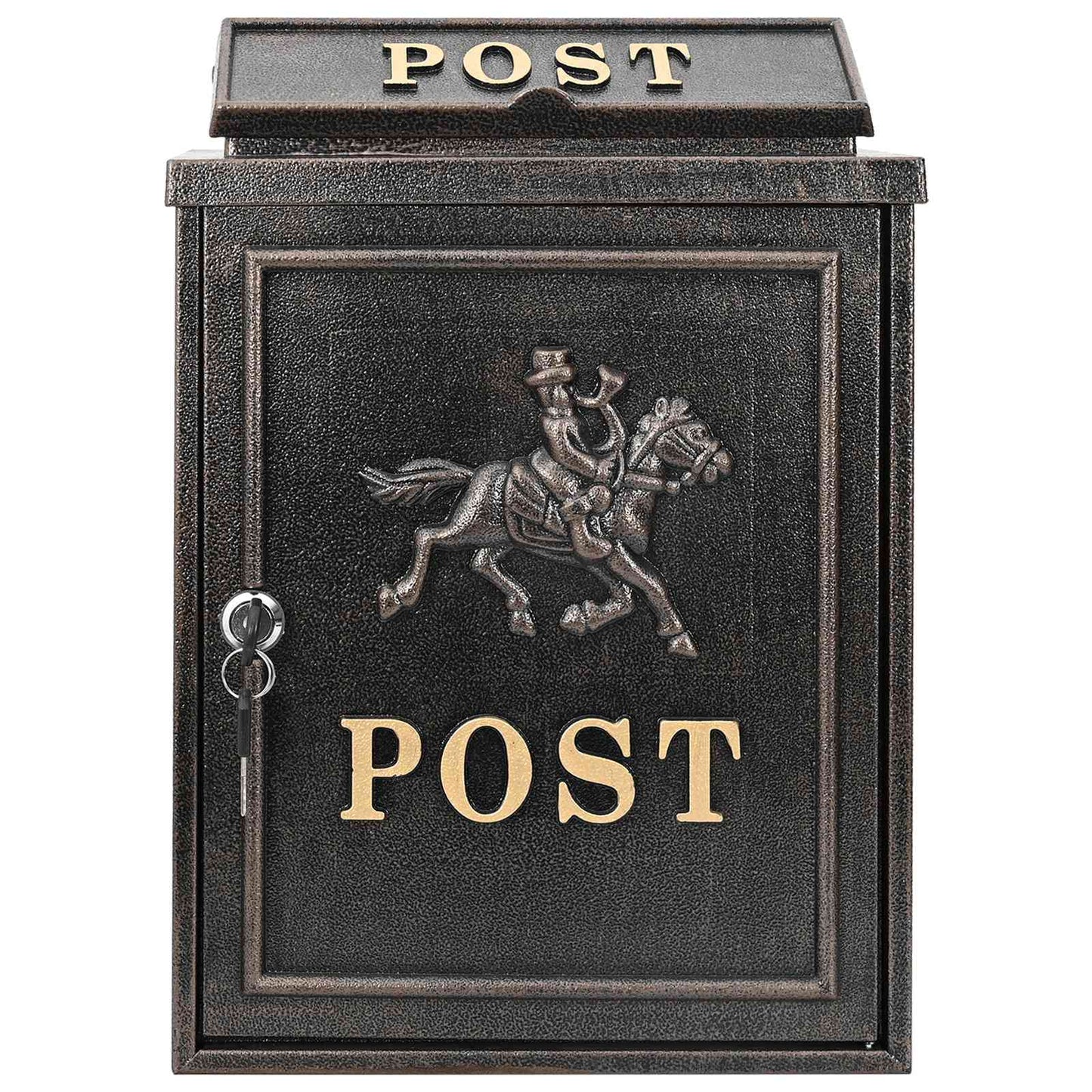 Cassetta Postale da Muro con porta Bronzo 29 x 13 x 41 cm | homemem39
