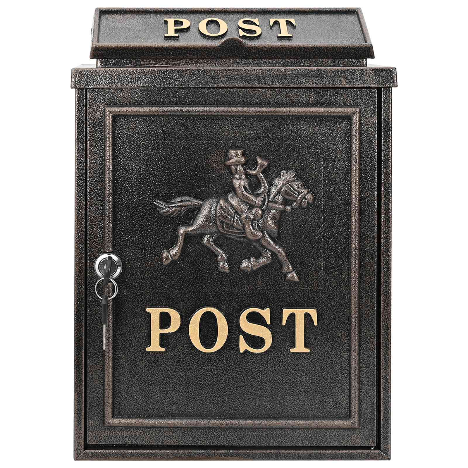 Cassetta Postale da Muro con porta Bronzo 29 x 13 x 41 cm | homemem39